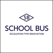 リノベーション会社「スクールバス空間設計」ロゴ