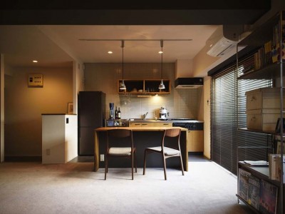 「スタイル工房」のマンションリノベーション事例「海外のホテルをイメージした、一人暮らしのゆったりワンルーム」