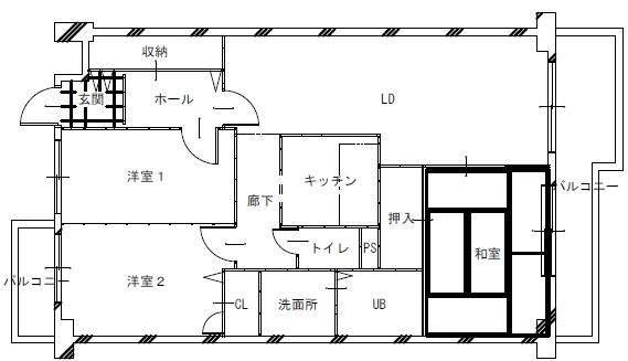 お互いが安心できる距離感 二世帯同居のマンションリノベーション マンションリノベーション事例 リノベりす