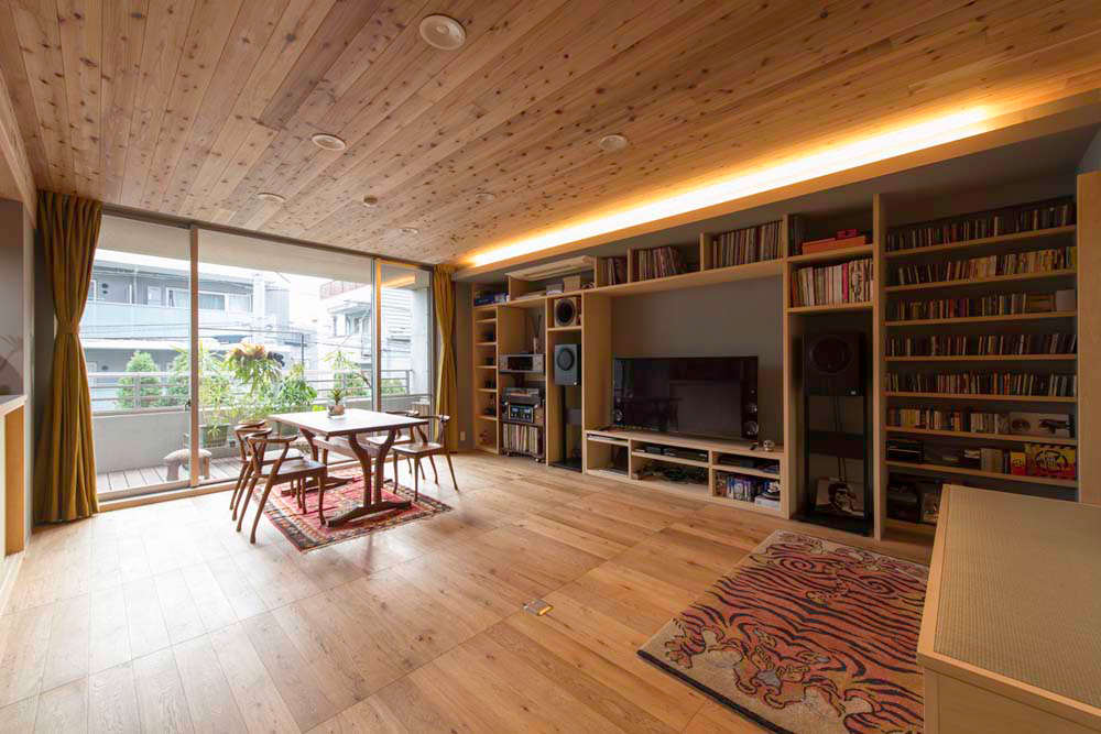 リノベーション事例「可動式の家具と壁を使ったフレキシブルプラン。ときめく素材に囲まれたマンションリノベ」