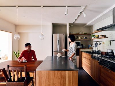 「夢工房」のマンションリノベーション事例「家族で楽しむオープンキッチン。もとの間取りを活かしたリノベで、コミュニケーションを円滑に」
