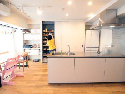 「湘南リフォーム」のマンションリノベーション事例「家事の手間がぐっと軽くなる動線と収納。子どもが楽しい工夫も盛り込んだマンションリノベ」