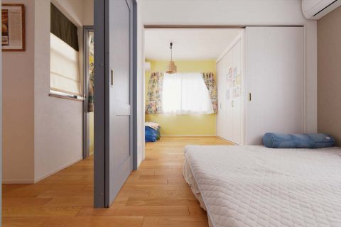 戸建リノベーション　スタイル工房　寝室　子ども部屋