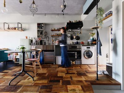 「entrie(エントリエ)」のマンションリノベーション事例「キッチンに立つのが楽しくなるワンルームリノベ。広さを最大限に活かした回遊動線で快適に暮らす」