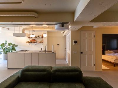 「ゼロリノベ」のマンションリノベーション事例「「部屋をつくらない」ユニークな間取りで暮らしを楽しむ、個性派リノベーション」