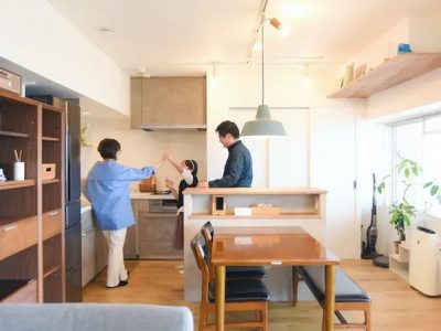 「アートリフォーム」のリノベーション事例「家事を気持ちよく片づけられる！キッチン、収納、ランドリールームを効率よく整えたマンションリノベーション」