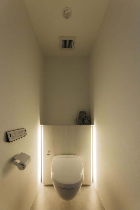 マンションリノベーション、KULABO(クラボ) 、間接照明、ホテルライク、トイレ収納