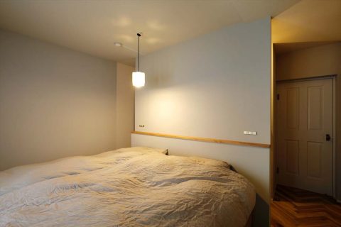 マンションリノベーション　スタイル工房　寝室　棚