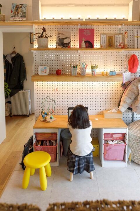 マンションリノベーション、ゼロリノベ、キッズスペース、子ども部屋、デスクコーナー