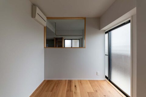 マンションリノベーション、エキップ(equip)、室内窓、書斎、子ども部屋