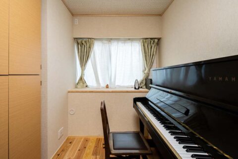 マンションリノベーション、駿河屋、ピアノ室、防音室、趣味部屋