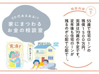 「リノベーション・ゼミナール」の「55歳で残債1500万円。定年後も住宅ローンが残るのが心配で…。【50代あるある!?家にまつわるお金の相談室VOL.1】」