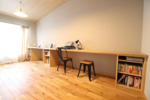 マンションリノベーション、湘南リフォーム、ワークスペース、デスクカウンター、造作家具