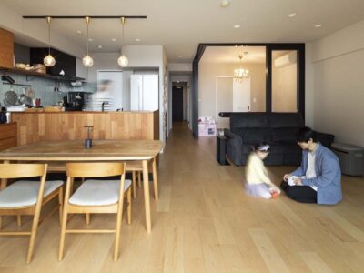 「Renomama(リノまま)」のリノベーション事例「間仕切りの工夫で広く感じる住まいに。キッチン・ワークスペース・子ども部屋も確保したリノベーション」