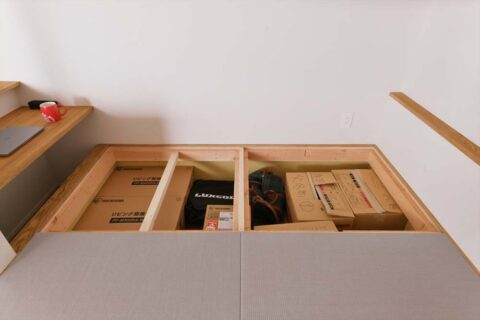 マンションリノベーション　スタイル工房　畳下収納　小上がり