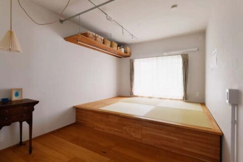 マンションリノベーション、ゼロリノベ、寝室、小上がり、将来の子ども部屋