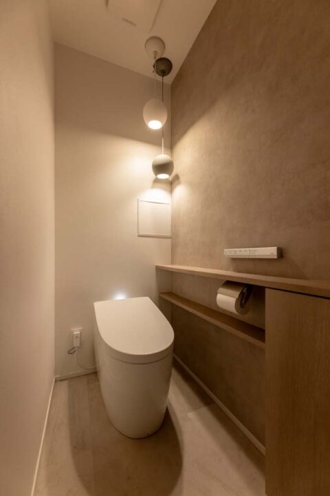 マンションリノベーション、KULABO(クラボ)、スポットライト、シンプル、アクセントウォール
