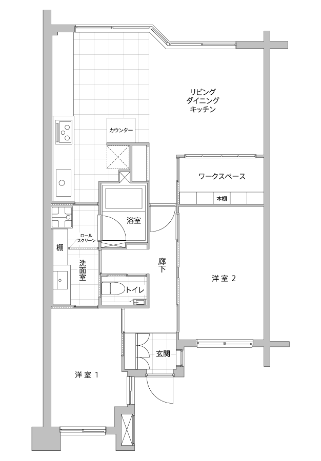 リノベーション後の間取り