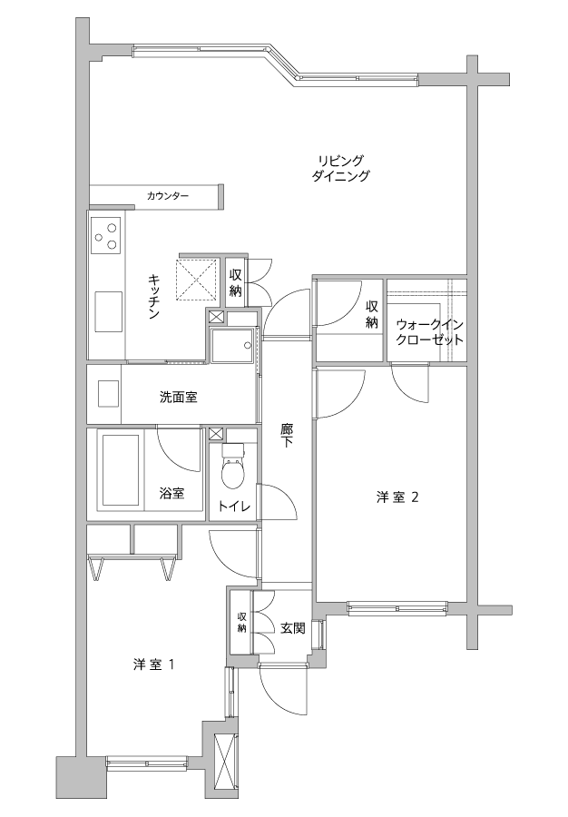 リノベーション前の間取り