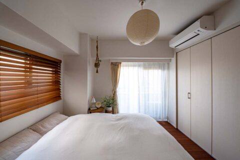 マンションリノベーション、エキップ(equip)、6枚折戸、壁付けクローゼット、隠蔽配管