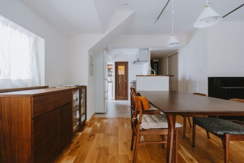 マンションリノベーション、湘南リフォーム、ゼオライト、自然素材、回遊動線