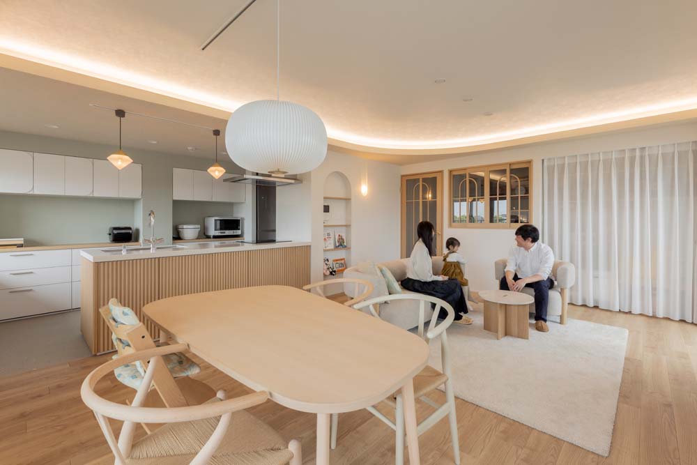 リノベーション事例「アールデザインが効果的。建築の知識を活かしたオリジナリティあふれるマンションリノベーション」