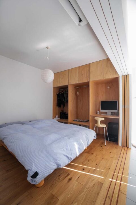 マンションリノベーション、nu(エヌ・ユー)リノベーション、壁面収納、オープン収納、ワークスペース