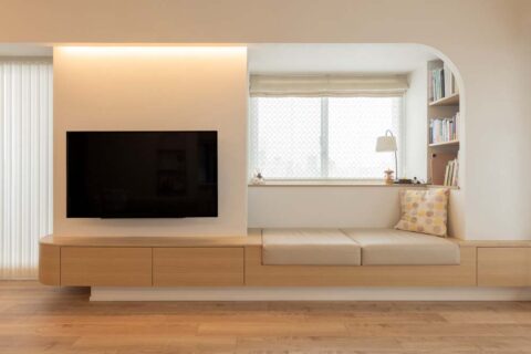 マンションリノベーション、KULABO(クラボ)、間接照明、ヌック、アーチ開口