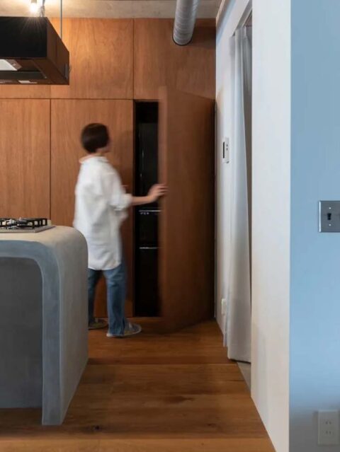 マンションリノベーション、ゼロリノベ、壁付け収納、キッチン収納、パントリー