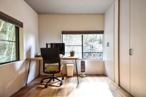 戸建てリノベーション、フィールドガレージ(FIELDGARAGE)、ワークスペース、書斎、自然環境