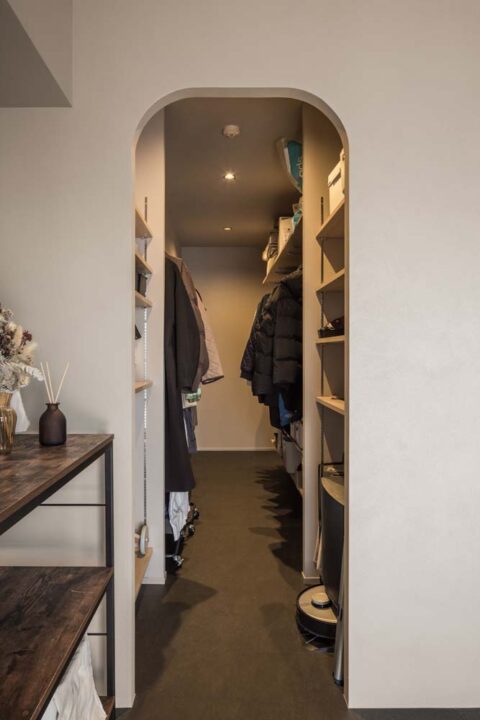 マンションリノベーション、ハコリノベ、アーチ開口、アール、WTC