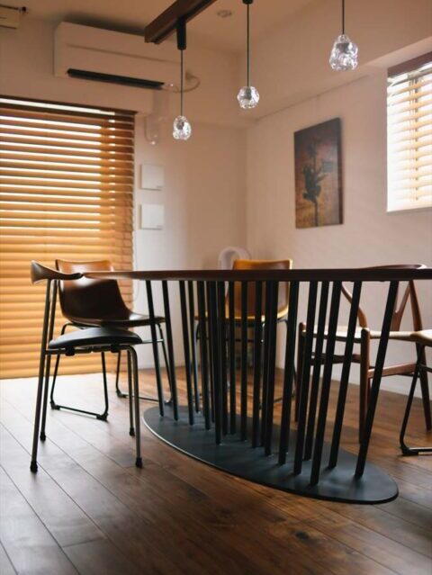 スタイル工房　マンションリノベーション　リビングダイニング　テーブル