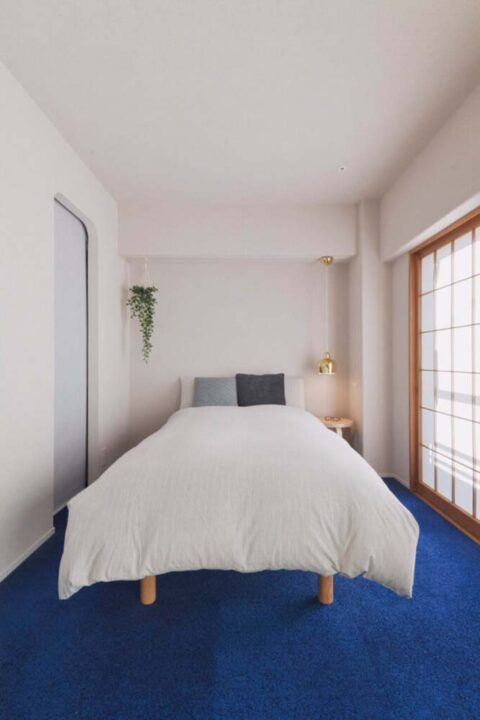 マンションリノベーション、entrie(エントリエ)、寝室、カーペット、障子