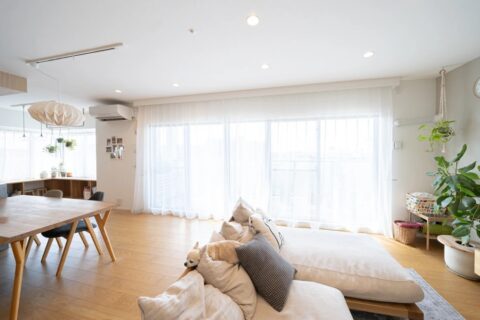 マンションリノベーション、株式会社Standard、掃き出し窓、テラス、自然素材