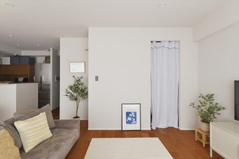 マンションリノベーション　スタイル工房　ウォークインクローゼット　ハンガーパイプ用下地