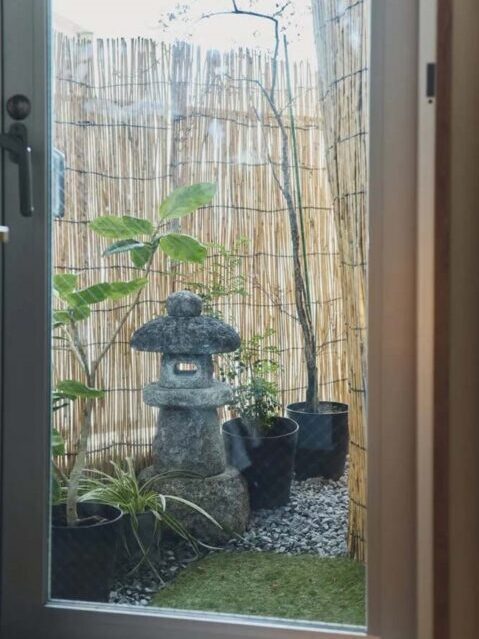 マンションリノベーション、SHUKEN Re(シュウケンアールイー)、日本庭園、坪庭、灯篭