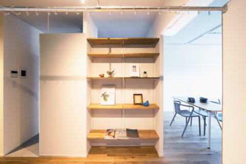 マンションリノベーション、株式会社Standard、飾り棚、ディスプレイ収納、回遊動線