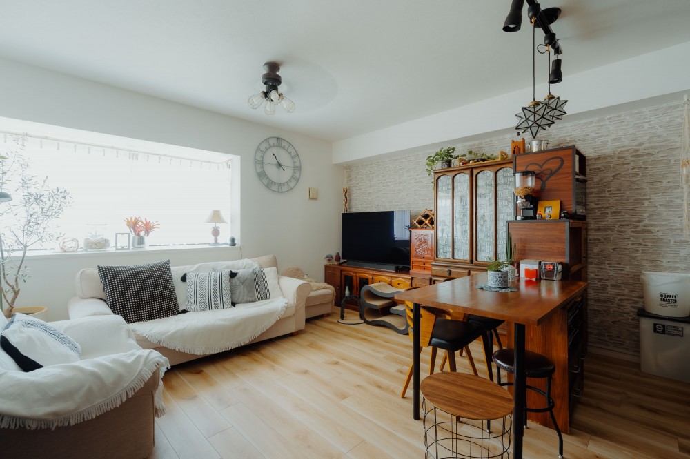 リノベーション事例「漏水の修繕から始まった、わが家のリノベーション。過程を楽しみながら理想の住まいに」