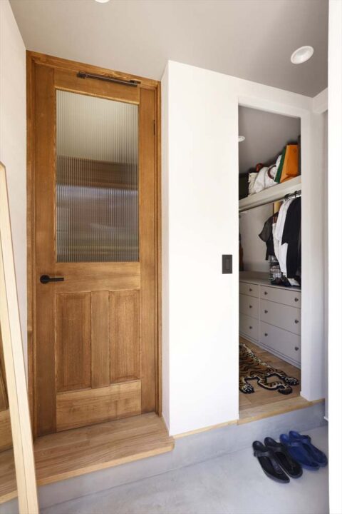 戸建リノベーション、スタイル工房、玄関　リビング、ウォークインクローゼット、回遊