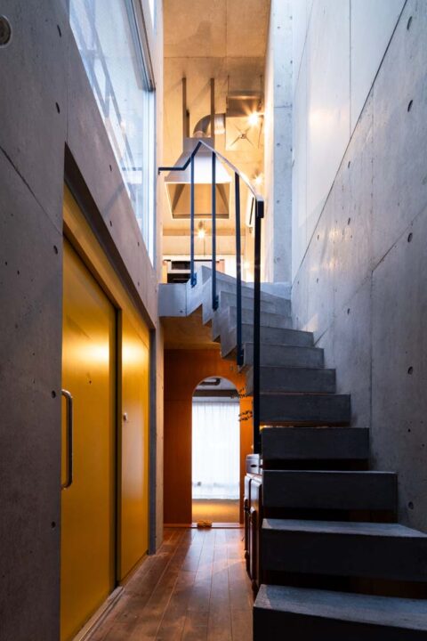 戸建てリノベーション、古谷野工務店、コンクリート、躯体現し、モジュール