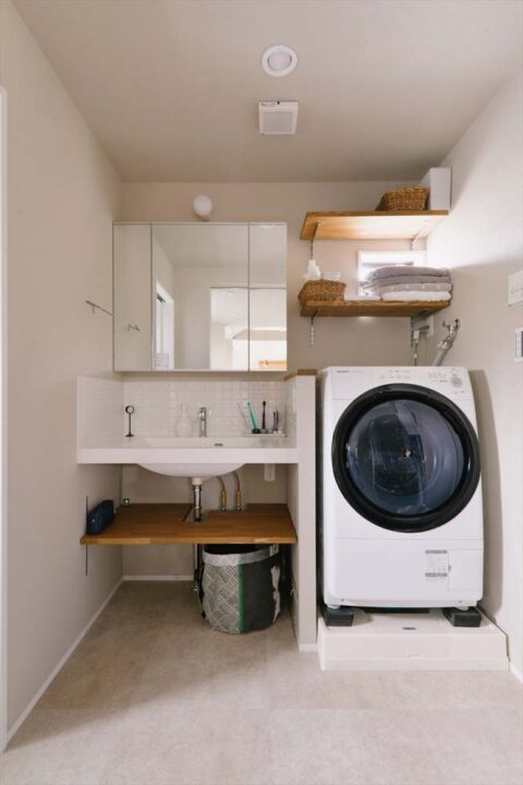 戸建リノベーション、スタイル工房、洗面台、アイカ