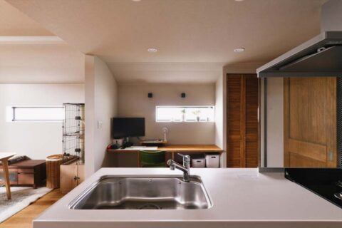 戸建リノベーション、スタイル工房、造作デスク、ワークスペース