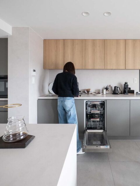 マンションリノベーション、CLOCK(クロック)、海外製食洗機、ビルトイン食洗機、フロントオープン食洗機