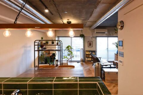 マンションリノベーション、アートリフォーム、躯体現し、ヴィンテージ、コンクリート