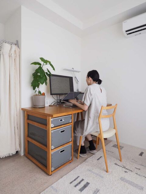 マンションリノベーション、空間社、ワークスペース、北欧、書斎