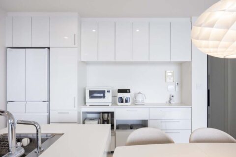 マンションリノベーション、Renomama(リノまま)、キッチン収納、家電収納、ゴミ箱置き場