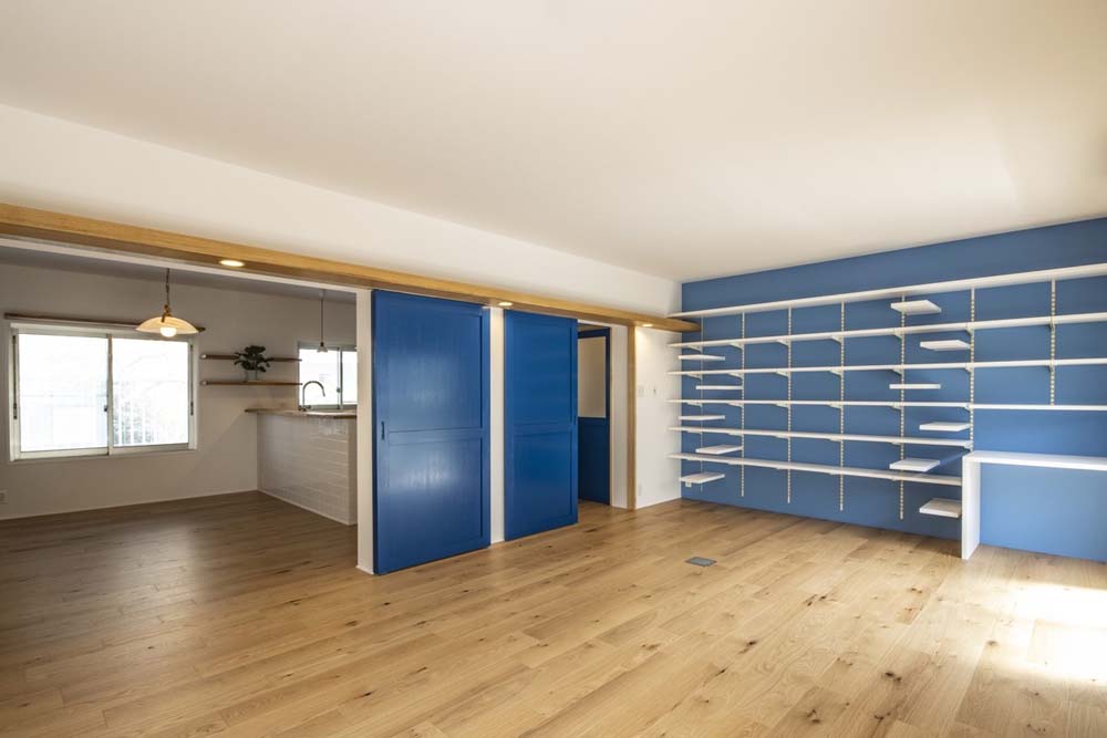 リノベーション事例「猫のための工夫をシンプルインテリアに組み込んで。居心地抜群の団地リノベ」