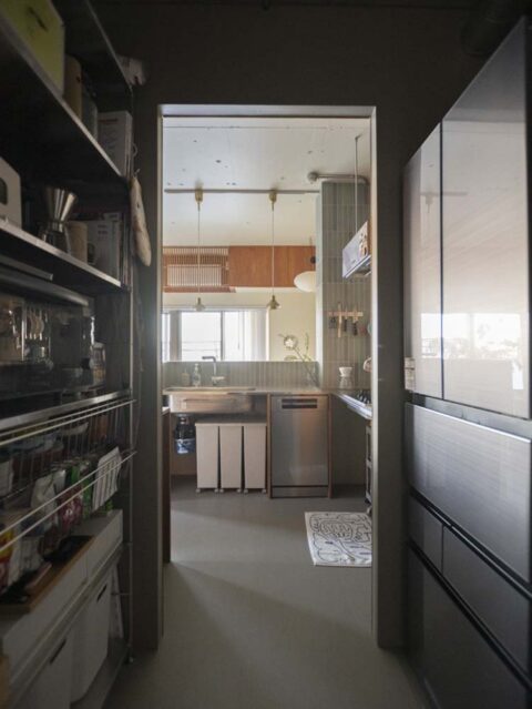 マンションリノベーション、ゼロリノベ、家事動線、回遊動線、パントリー