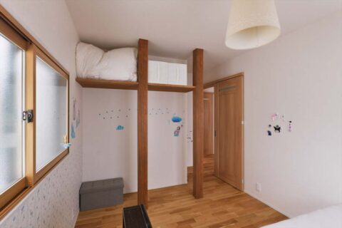 戸建リノベーション、スタイル工房、主寝室、枕棚