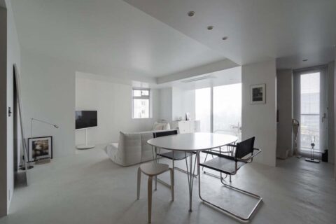 マンションリノベーション、nu(エヌ・ユー)リノベーション、モールテックス、ダウンライト、シームレス